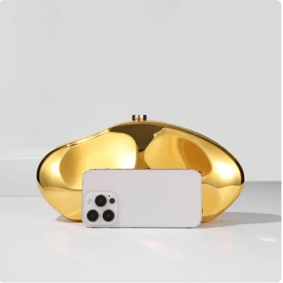 HIGH QUALITY Vintage Gold Evening clutch wedding bag. FREE SHIPPING!! - Picture 4 of 17